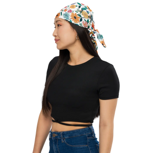 Eco Friendly Print Bandana - Floral Recycled - Dipaliz - Bandanas