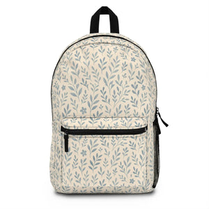 Trendy Floral Print Backpack - Peony Bloom School Bag - Dipaliz - Backpacks