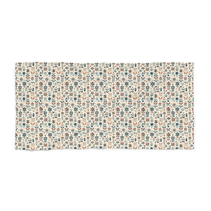 Floral Print Beach Towel – Day Gift - Dipaliz - Towels