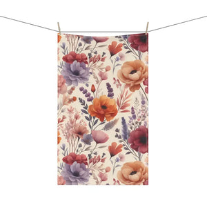 Vibrant Tea Towels - Floral Print Cotton Kitchen Decor - Dipaliz