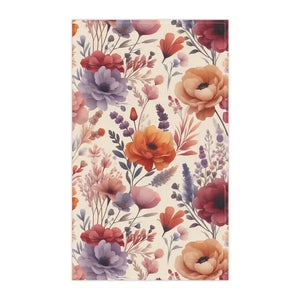 Vibrant Tea Towels - Floral Print Cotton Kitchen Decor - Dipaliz - Polyester / 18’’ × 30’’
