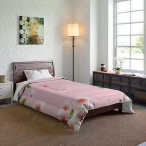 Floral Print Comforter - Soft Cozy Bedroom Style - Dipaliz - 68’’ × 88’’ - Quilts & Comforters