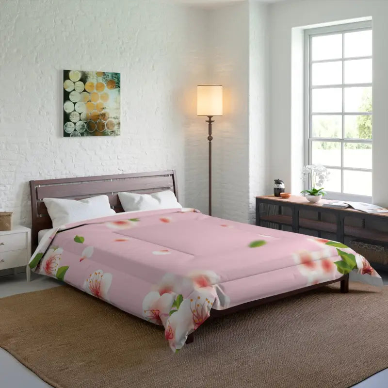 Floral Cozy Comforter Bliss: Dive Into Style and Relaxation - 88’’ × Home Decor