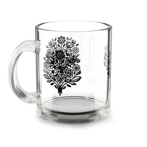 Vibrant Floral Print Mug - Colorful Glass Design - Dipaliz - Mugs