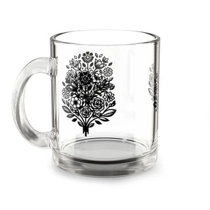 Floral Print Mug - Vibrant Colored Glass Design - Dipaliz - 10oz - Mugs