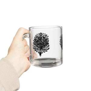 Floral Print Mug - Vibrant Colored Glass Design - Dipaliz - 10oz - Mugs