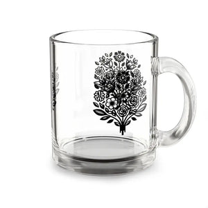 Floral Print Mug - Vibrant Colored Glass Design - Dipaliz - 10oz - Mugs