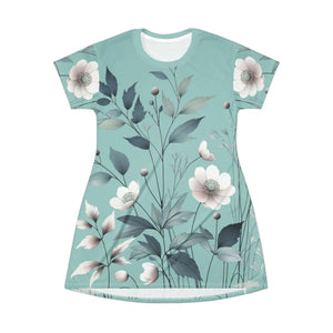 Floral Pastel Paradise Print Shirt Dress - Dipaliz - Dresses - Xs