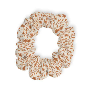 Dreamy Floral Print Scrunchie Boho Vibes Hair Tie - Dipaliz - 4’’ × - Ponytail Holders