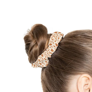 Dreamy Floral Print Scrunchie Boho Vibes Hair Tie - Dipaliz - 4’’ × - Ponytail Holders