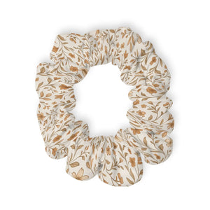Floral Print Scrunchie - Hair Accessories Fashion Ties Gift for Her Cute Bands Spring Style