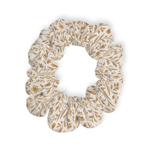 Floral Print Scrunchie - Hair Accessories Fashion Ties Gift for Her Cute Bands Spring Style