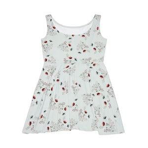 Dresses - Floral Print Summer Dress - Boho Skater Style - Dipaliz