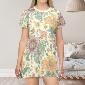 Boho Chic Summer T-shirt Dress - Effortless Style - Dipaliz - Xs - Dresses