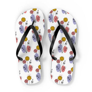 Floral Print Flip Flops - Summer Style Eva - Dipaliz - Slippers