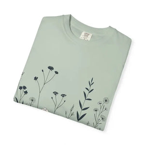Vibrant Floral Print Unisex Garment-dyed Tee - Dipaliz - T-shirts