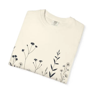 Vibrant Floral Print Unisex Garment-dyed Tee - Dipaliz - T-shirts