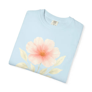 Premium Floral Print Unisex Garment-dyed Tee - Relaxed Casual - Dipaliz - T-shirts
