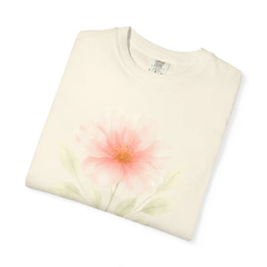 Premium Floral Print Unisex Garment-dyed Tee - Relaxed Casual - Dipaliz - T-shirts
