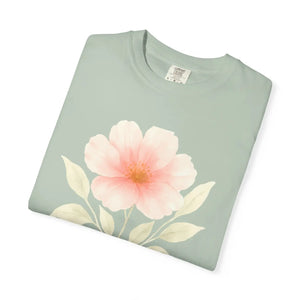 Premium Floral Print Unisex Garment-dyed Tee - Relaxed Casual - Dipaliz - T-shirts
