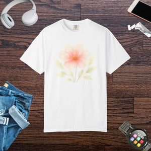 Premium Floral Print Unisex Garment-dyed Tee - Relaxed Casual - Dipaliz - T-shirts