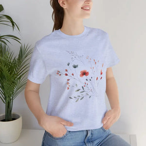 Floral Print Unisex Tee for Nature Lovers - Dipaliz - T-shirts