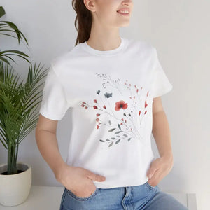 Floral Print Unisex Tee for Nature Lovers - Dipaliz - T-shirts