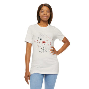 Floral Print Unisex Tee - Nature Lovers Comfort - Dipaliz - T-shirts