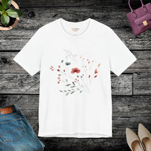 Floral Print Unisex Tee - Nature Lovers Comfort - Dipaliz - T-shirts