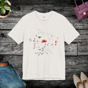 Floral Print Unisex Tee - Nature Lovers Comfort - Dipaliz - T-shirts