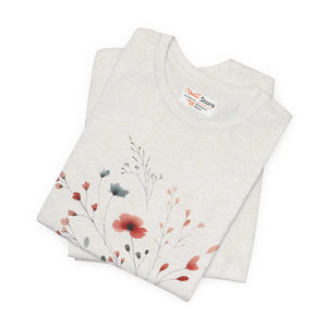 Floral Print Unisex Tee - Nature Lovers Comfort - Dipaliz - T-shirts
