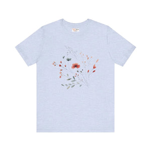 Floral Print Unisex Tee - Nature Lovers Comfort - Dipaliz - T-shirts