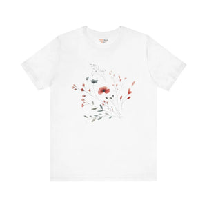 Floral Print Unisex Tee - Nature Lovers Comfort - Dipaliz - T-shirts