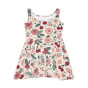 Vibrant Floral Print Skater Dress for Summer Celebrations - Dipaliz - Dresses