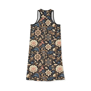Floral Print Racerback Dress - Bohemian Style Summer Events - Dipaliz - Dresses