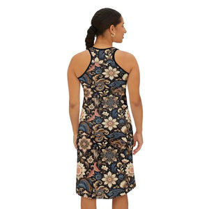 Floral Print Racerback Dress - Bohemian Style Summer Events - Dipaliz - Dresses