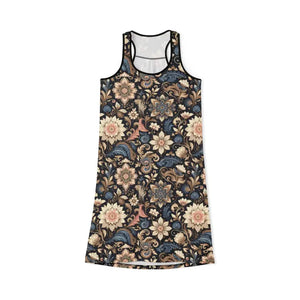 Floral Print Racerback Dress - Bohemian Style Summer Events - Dipaliz - Dresses