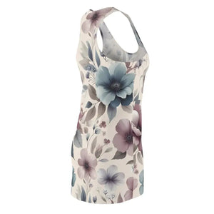 Stunning Floral Print Racerback Dress for Elegant Summer Fashion - Dipaliz - Dresses