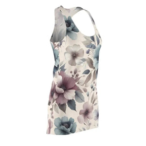 Stunning Floral Print Racerback Dress for Elegant Summer Fashion - Dipaliz - Dresses