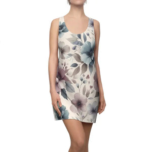 Stunning Floral Print Racerback Dress for Elegant Summer Fashion - Dipaliz - Xs - Dresses