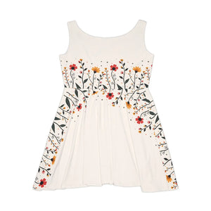 Women’s Skater Dress – Floral Spring Wedding - Dipaliz - Dresses - Xs