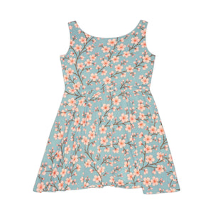 Floral Print Skater Dress – Eco-friendly Dyes - Dipaliz - Dresses - Xs