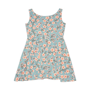 Floral Print Skater Dress with Eco-friendly Dyes - Dipaliz - Dresses