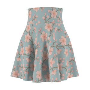 Vibrant Floral Print Skater Skirt - Summer Must-have - Dipaliz - Skirts