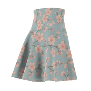Vibrant Floral Print Skater Skirt - Summer Must-have - Dipaliz - Skirts
