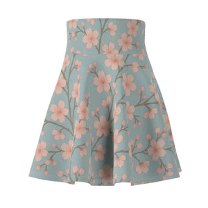 Vibrant Floral Print Skater Skirt - Summer Must-have - Dipaliz - Skirts