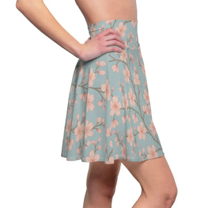 Vibrant Floral Print Skater Skirt - Summer Loungewear - Dipaliz - Skirts - Xs