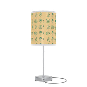 Floral Print Lamp on a Stand - Modern Steel Design - Dipaliz - Lamps