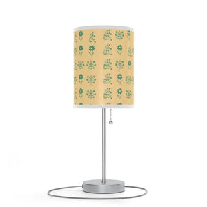 Floral Print Lamp on a Stand - Modern Steel Design - Dipaliz - Lamps