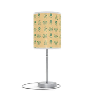 Floral Print Lamp on a Stand - Modern Steel Design - Dipaliz - Lamps